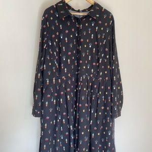 Eloquii Cute Cactus Print Dress